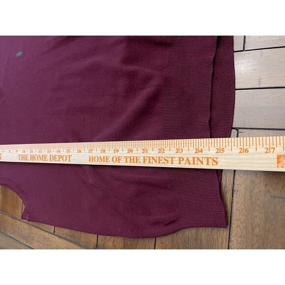 Polo by Ralph Lauren Men's Pullover Sweater M Maroon 100% Pima Cotton Sleeveless - Picture 7 of 7
